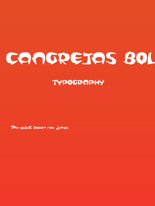 Cangrejas Bold Poster