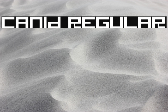 Canid Regular Example 1