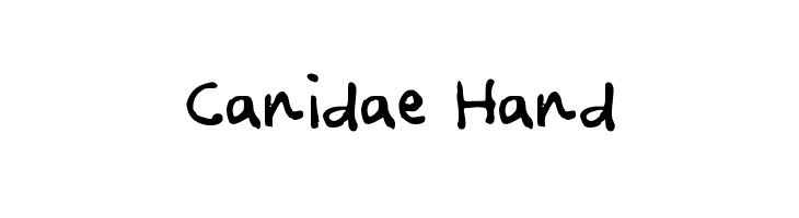 Canidae Hand Font