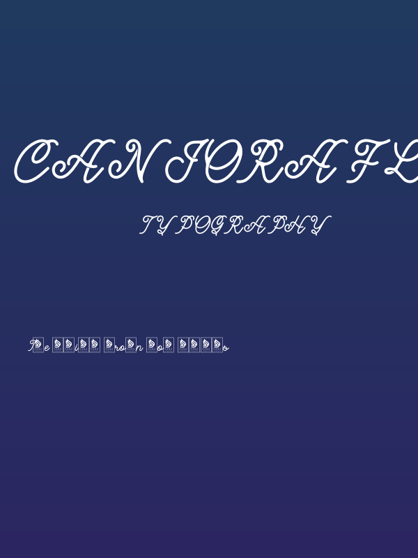Caniora Florents Poster