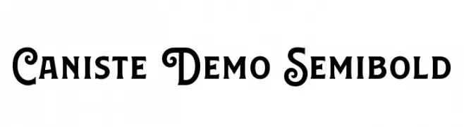 Caniste Demo Semibold  नि: शुल्क फ़ॉन्ट्स डाउनलोड