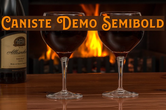 Caniste Demo Semibold Font examples