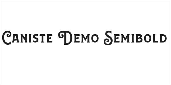 Caniste Demo Semibold Logo