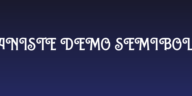 Caniste Demo Semibold Social Header