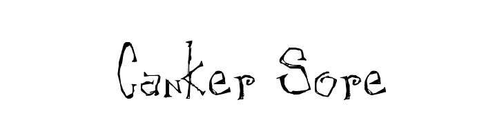Canker Sore  Frei Schriftart Herunterladen