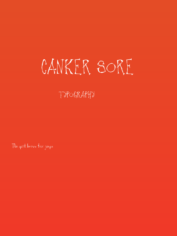 Canker Sore Poster