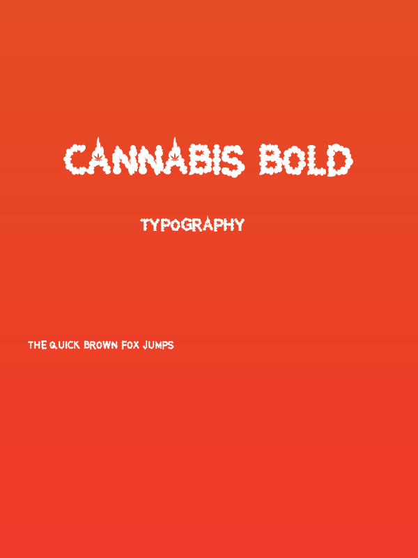 Cannabis Bold Poster