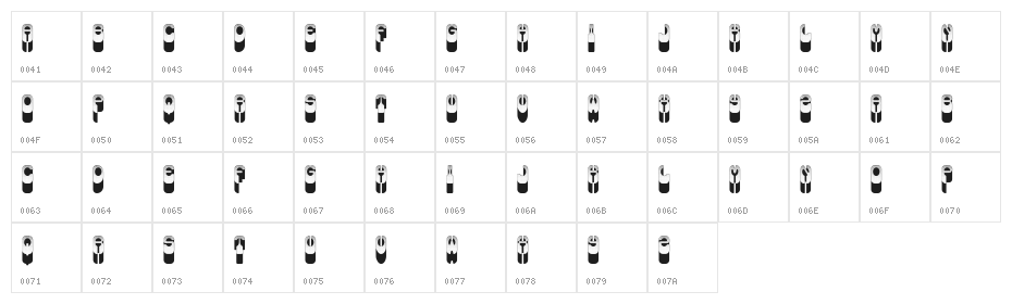 Cannibal Regular Character Map
