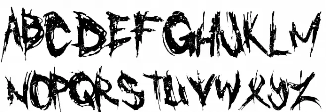 Cannibal Schriftart Groß