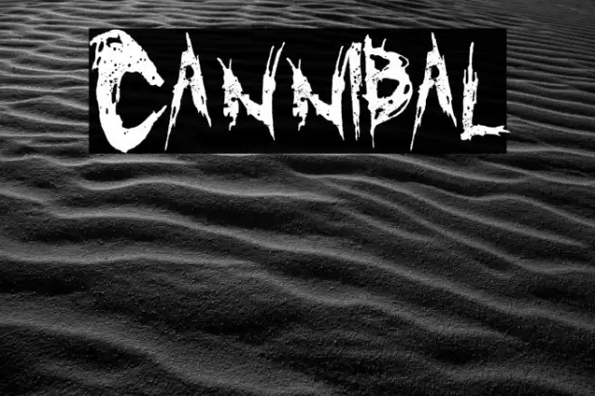 Cannibal Font examples