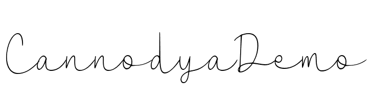 Cannodya Demo  font caratteri gratis