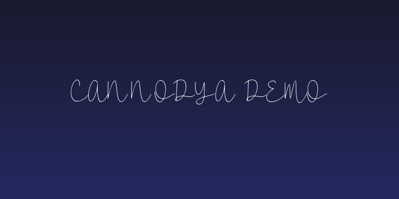 Cannodya Demo Social Header