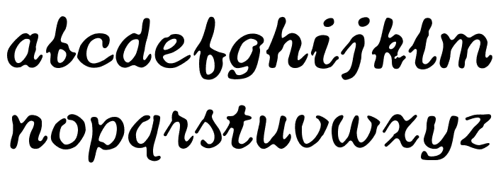 Canon TypeStar 210 Font LOWERCASE