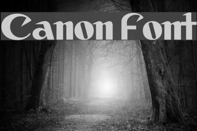 Canon フォント examples