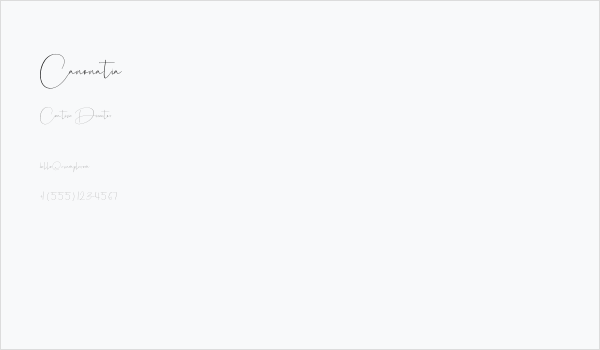 Canonatia Business Card