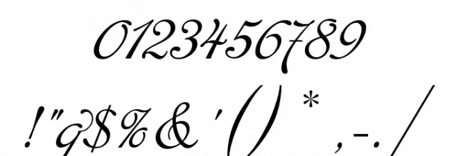 Cansellarist Font OTHER CHARS