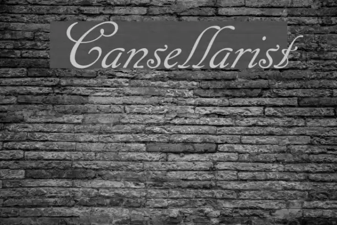 Cansellarist Font examples