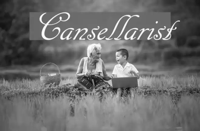 Cansellarist Font examples