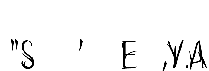 Can't judge a book by its cover Font OTHER CHARS