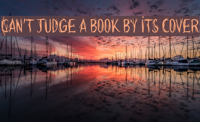Can't judge a book by its cover Font examples