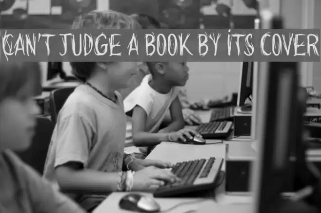 Can't judge a book by its cover フォント examples