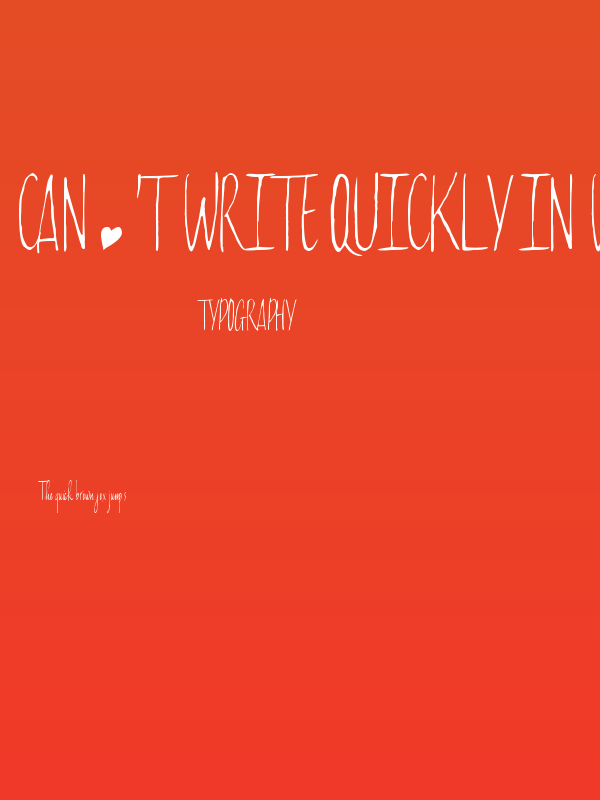 Can't write quickly in winter Poster