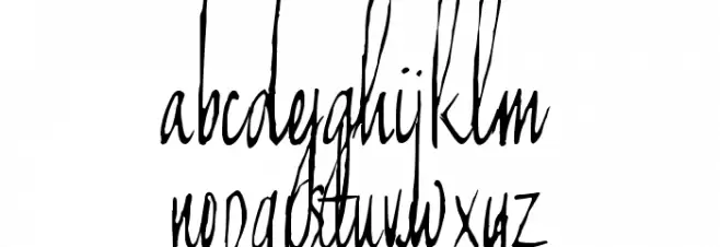 Can't write quickly in winter خط أحرف صغيرة