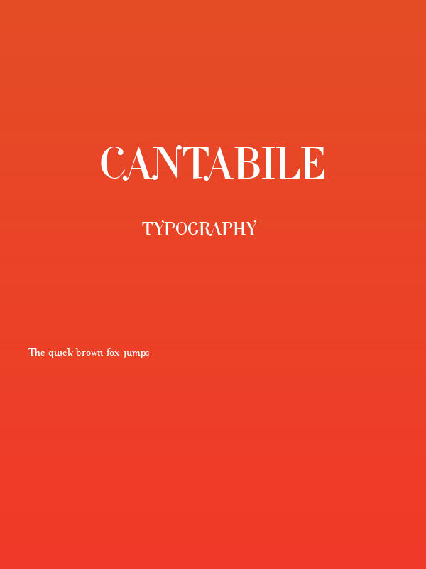 Cantabile Poster