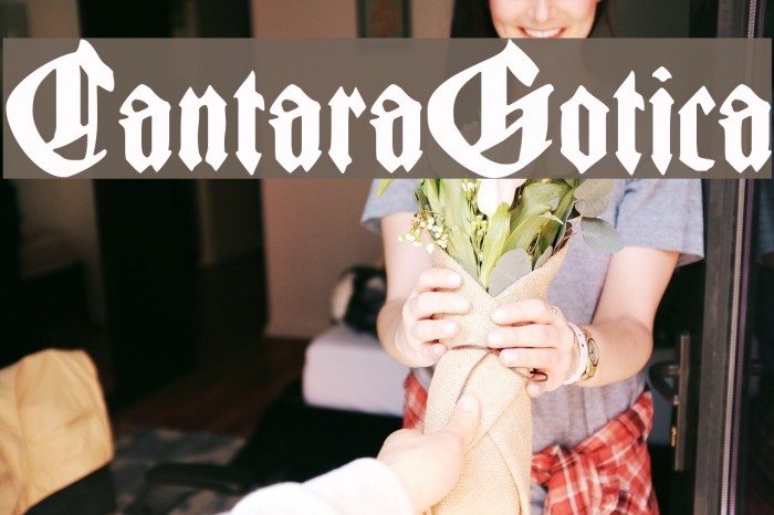 CantaraGotica Font examples