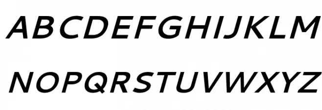 Cantarell Bold Oblique 字体 大写