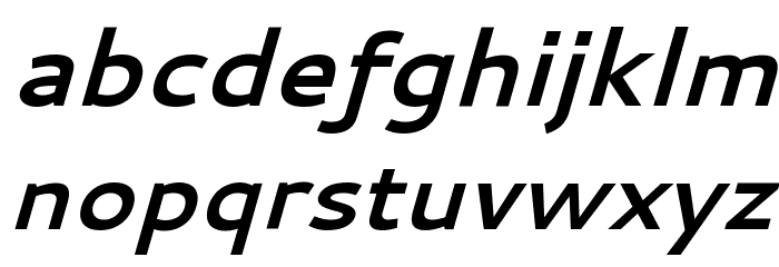 Cantarell Bold Oblique Font LOWERCASE