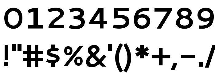 Cantarell Bold Font OTHER CHARS