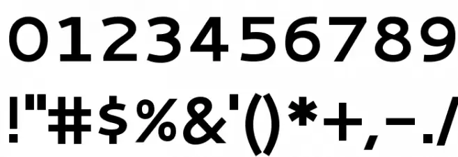 Cantarell Bold Font OTHER CHARS