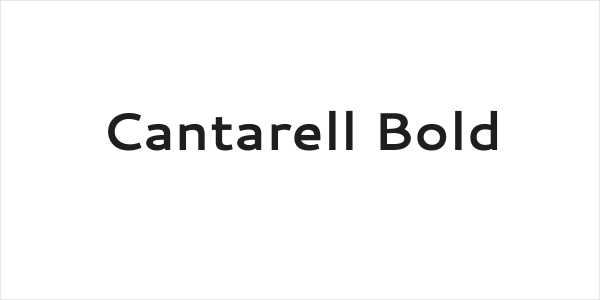 Cantarell Bold Logo