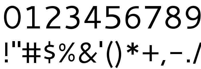 Cantarell Regular Font OTHER CHARS