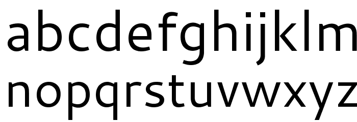 Cantarell Regular Font LOWERCASE