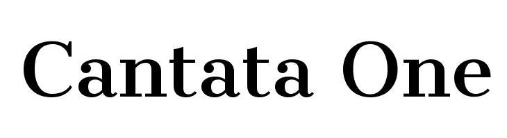Cantata One Font