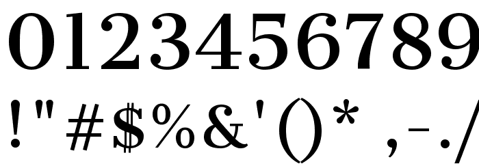 Cantata One Font OTHER CHARS