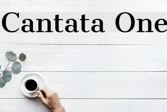 Cantata One Font examples