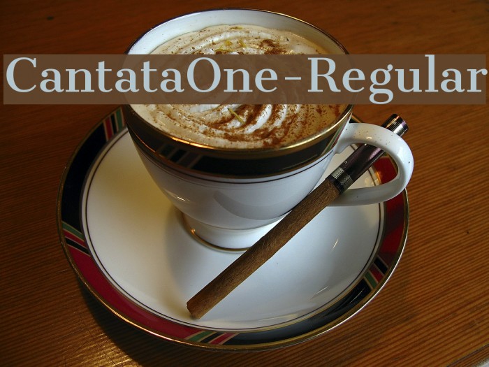 CantataOne-Regular Font examples