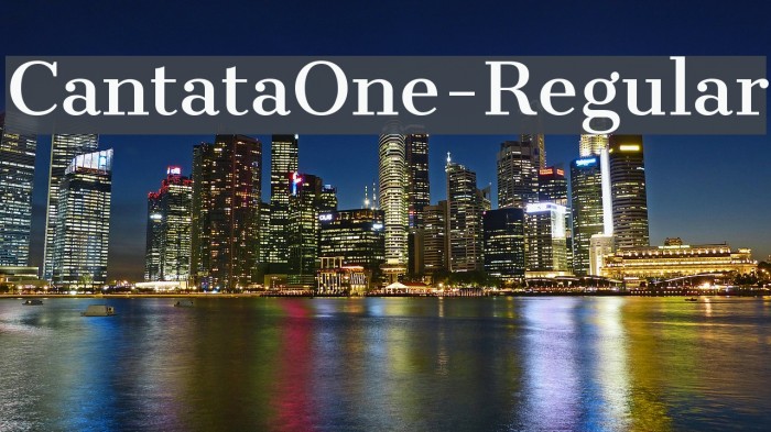 CantataOne-Regular Font examples