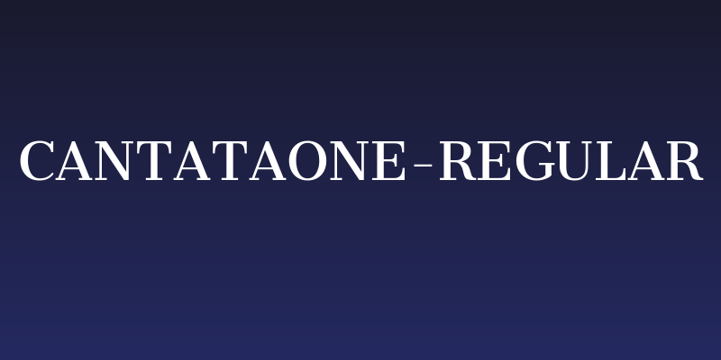 CantataOne-Regular Social Header