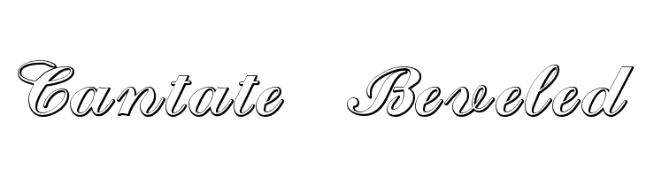Cantate Beveled  フリーフォントのダウンロード