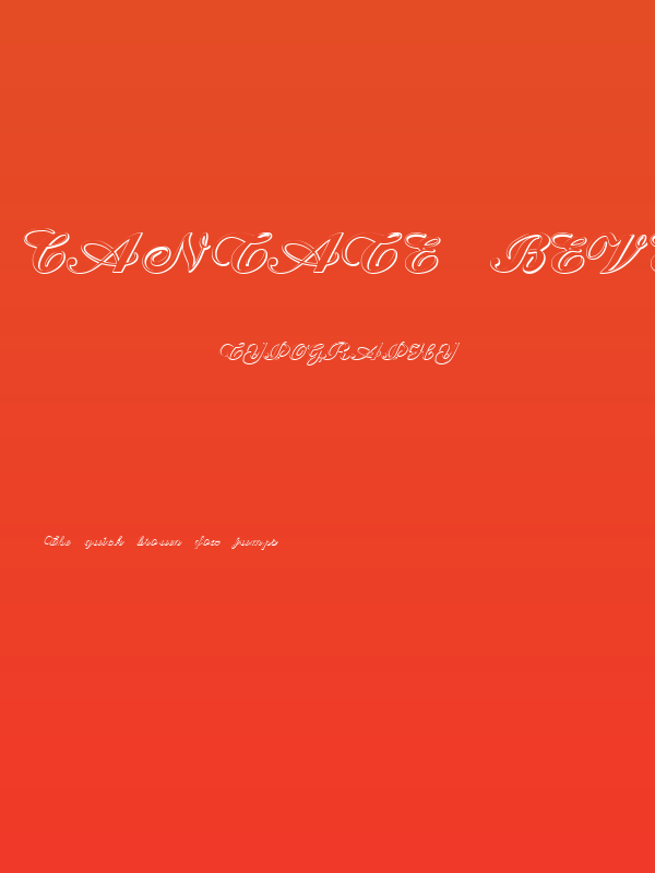 Cantate Beveled Poster