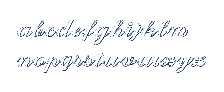 Cantate Beveled Lowercase