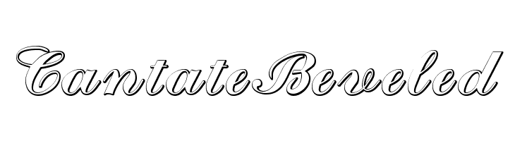 CantateBeveled Font