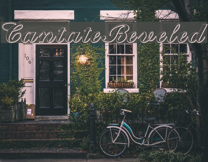 CantateBeveled Font examples