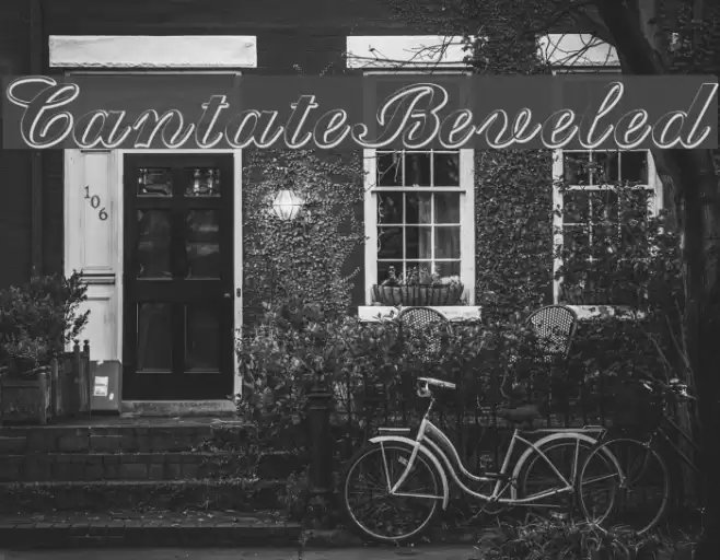 CantateBeveled Font examples