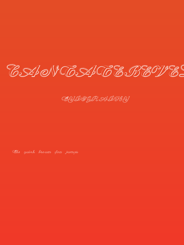 CantateBeveled Poster