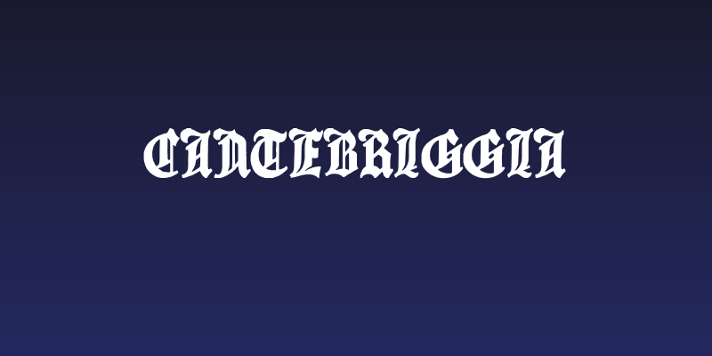 Cantebriggia Social Header